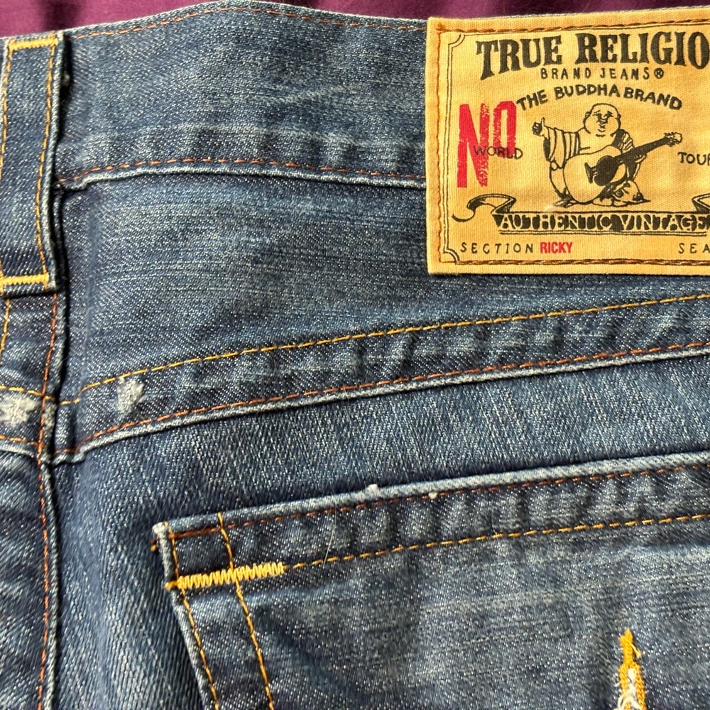 True Religion Men's Blue Jeans